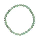 Gemstone Bracelet - Green Quartz 4mm