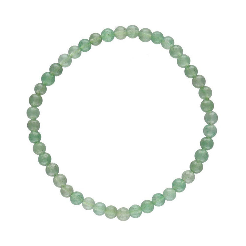 Gemstone Bracelet - Green Quartz 4mm