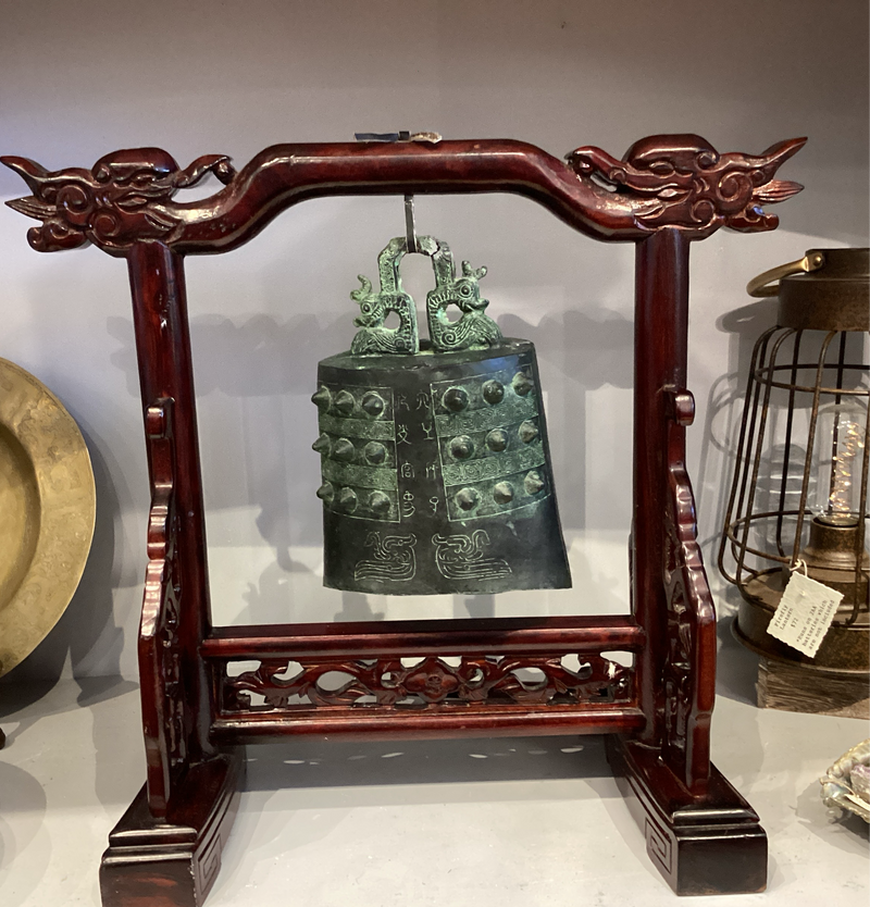 Archaistic Bell with Stand - China Republic 1930s/40s