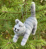 Cat Nepali Felt Ornament