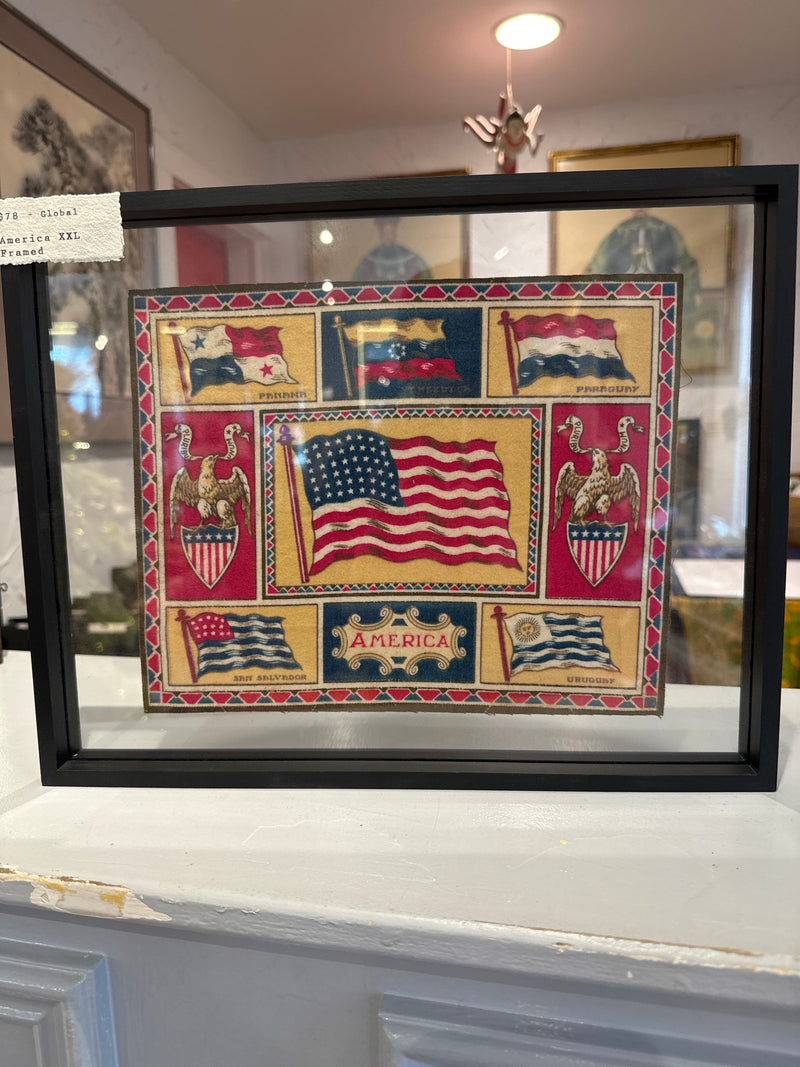 Americas -  XXL - Framed - Special Antique Promotional Flannel