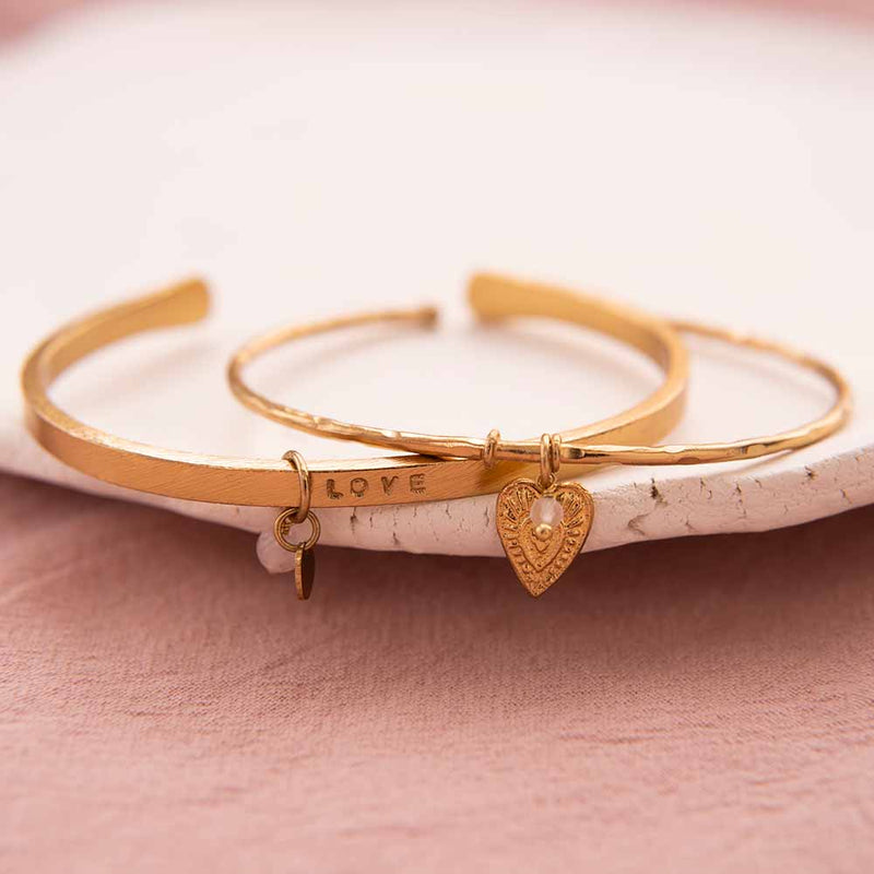 Pure Joy Rose Quartz Bangle