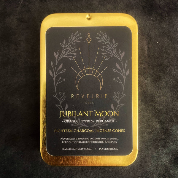 Jubilant Moon Incense Tin: Citrus Woods