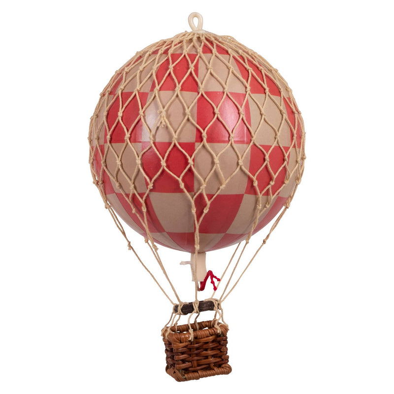 Hot Air Balloons - Small, Red Check