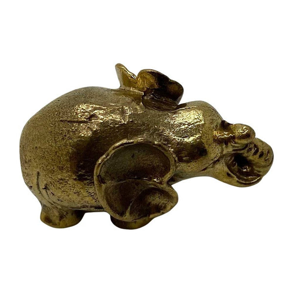 Elephant - Miniature Brass Figurine