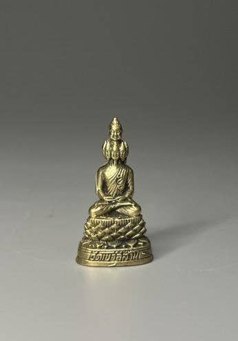 Sitting Buddha - Miniature Brass Figurine