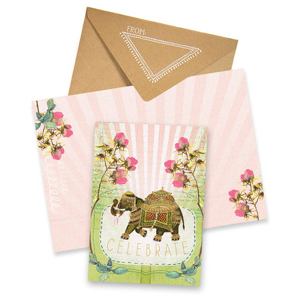 Celebrate Elephant Greeting Card