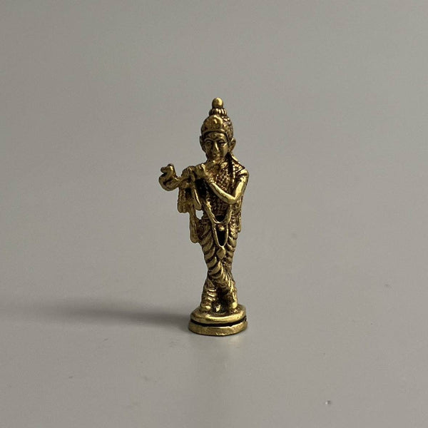 Krishna - Miniature Brass Figurine