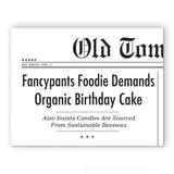 Fancypants Foodie Birthday Greeting Card