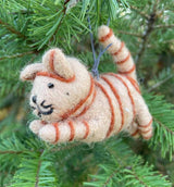 Cat Nepali Felt Ornament