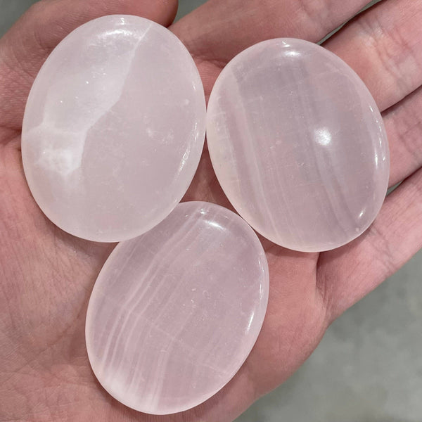 Manganoan Calcite Worry Stone