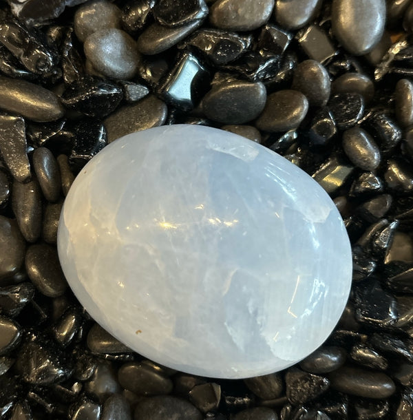 Blue Calcite Meditation Stone