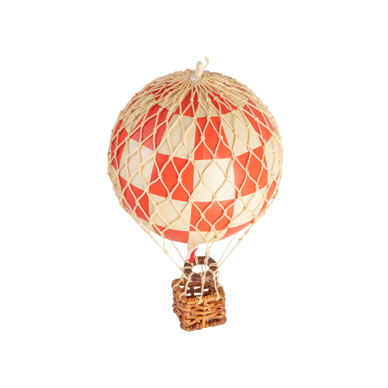 Hot Air Balloons - Small, Red Check