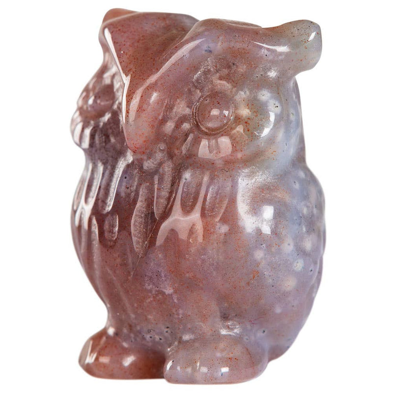 Crystal Owl: Rose Quartz