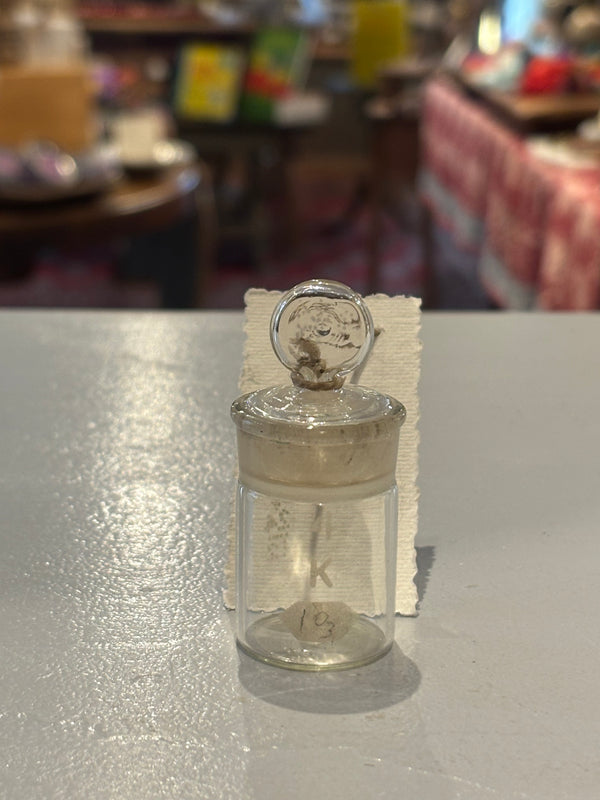 Baby, Teeny, Tiny Lab Glass Jar with Glass Stopper