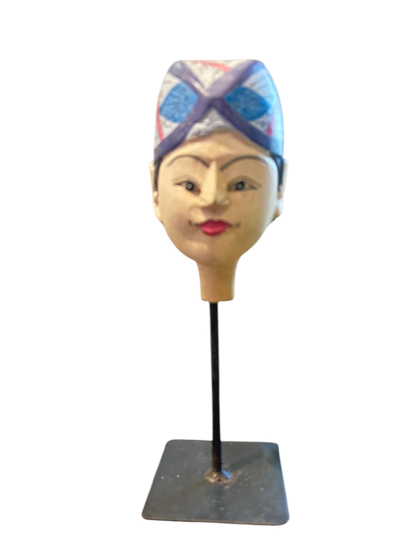 Vintage Wayang Golek Head - Indonesia