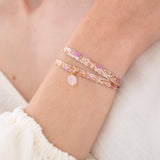 Sari Wrap Bracelet Rose Quartz