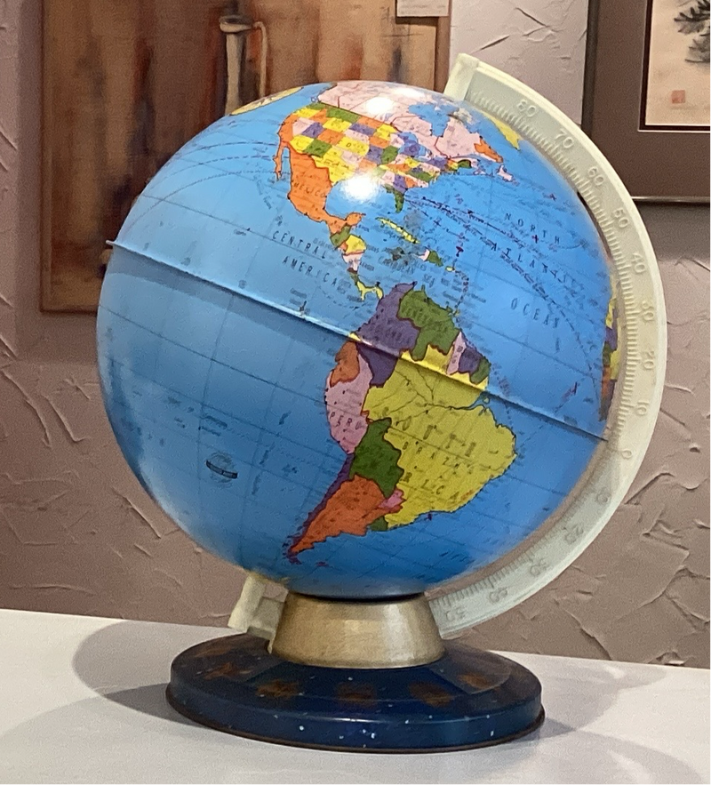 The Everything Globe - How Much Info Can You Have on a Tin Globe?