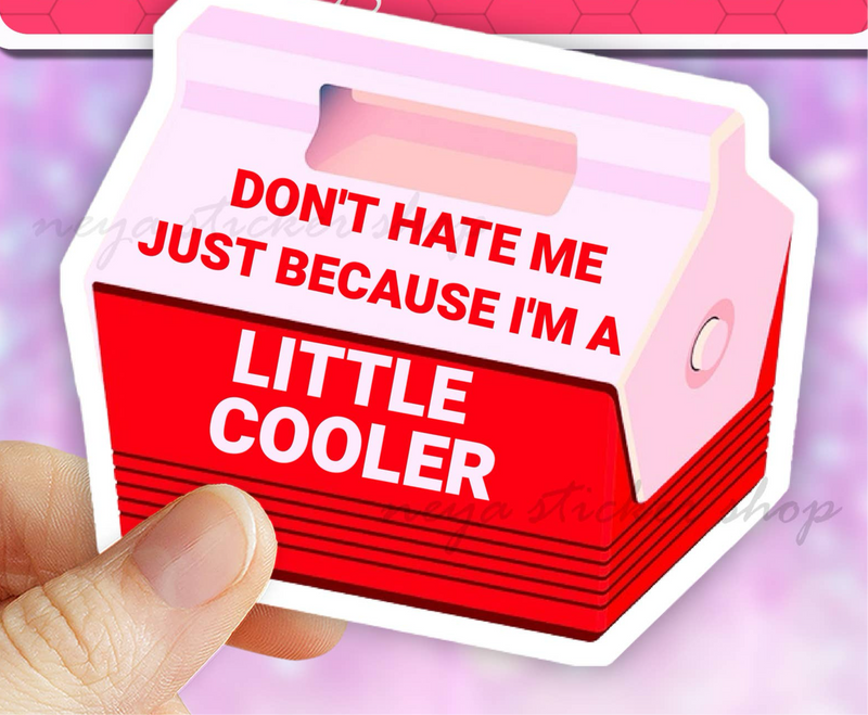 Don't Hate Me Because I'm A Little Cooler Sticker