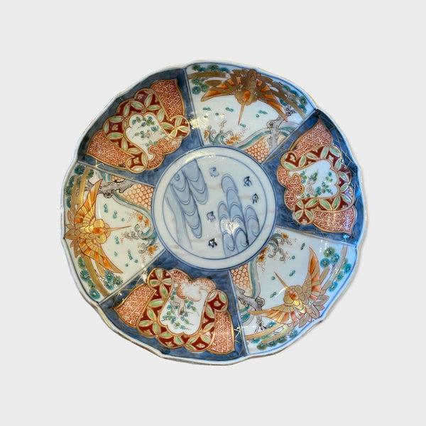 Antique Imari Shallow Bowl