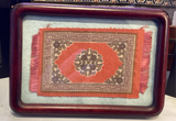 Persian Rug - Tiny - Framed - Antique Promotional Flannel