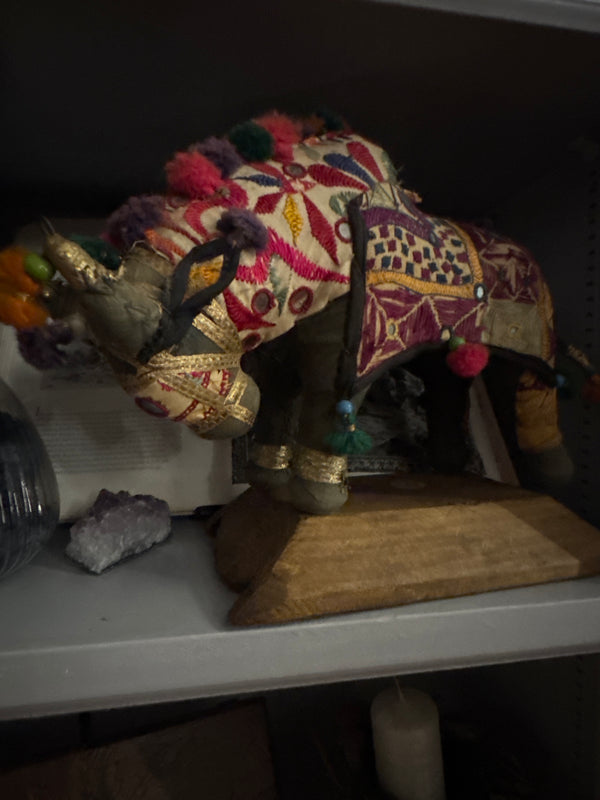 Antique Rajasthani Fabric Bull