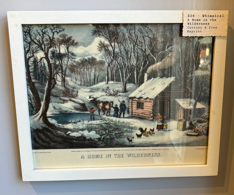 Currier & Ives Winter Scene Prints