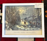 Currier & Ives Winter Scene Prints