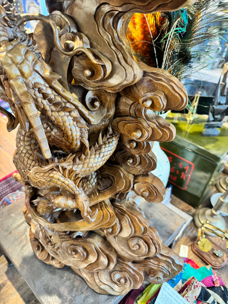 Intertwined Dragons (a hand carved masterpiece)