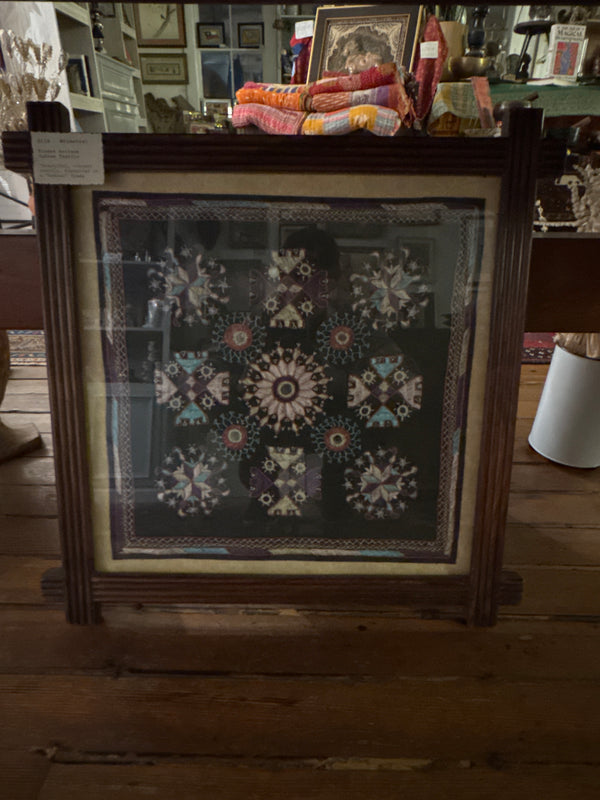 Framed Antique Indian Textile