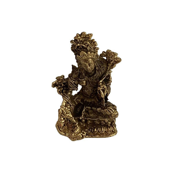 Green Tara - miniature brass figurine