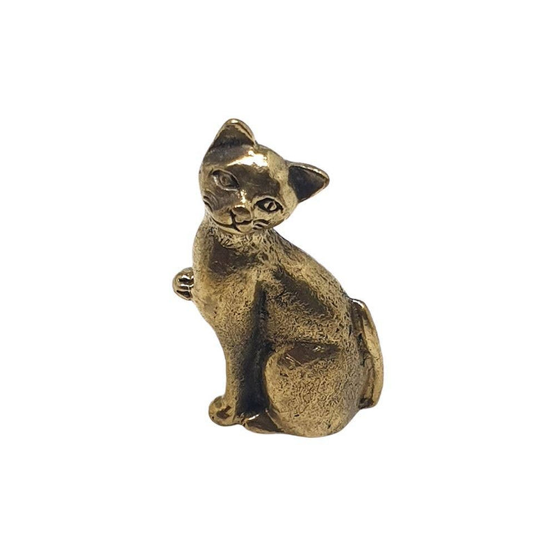 Cat - Miniature Brass Figurine