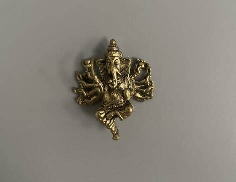 Dancing Ganesh - Miniature Brass Figurine