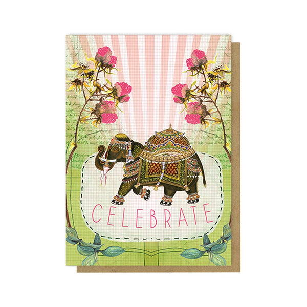 Celebrate Elephant Greeting Card