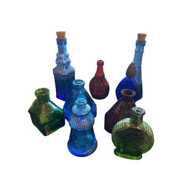 Miniature Colored Bottles