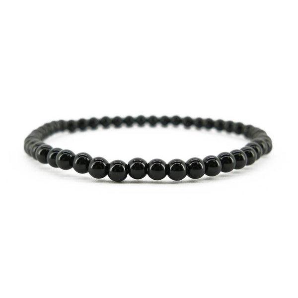 Gemstone Beaded Bracelet - Onyx