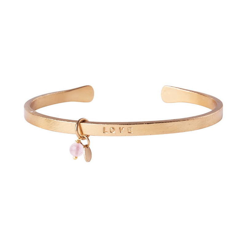 Pure Joy Rose Quartz Bangle