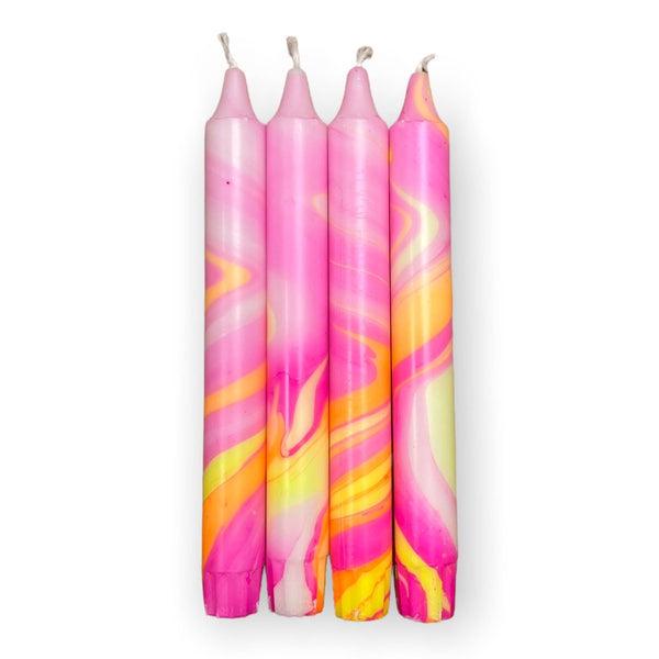 Marble Candle - Neon!