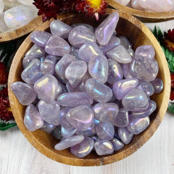 Angel Aura Amethyst Tumbles