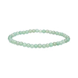 Gemstone Bracelet - Green Quartz 4mm