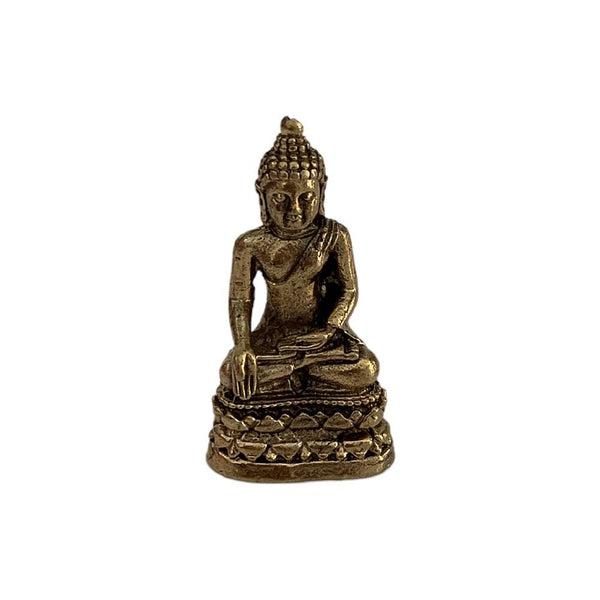 Sitting Buddha - Miniature Brass Figurine