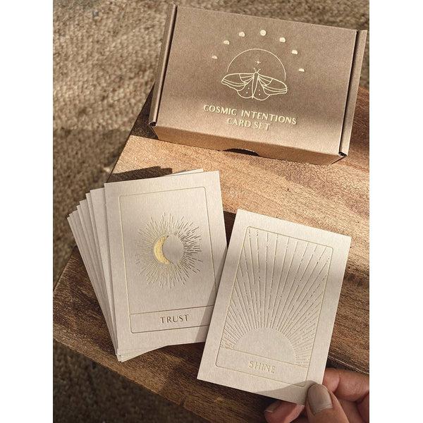 COSMIC INTENTIONS - CARD SET - 18 CARDS - GOLD EDITION - INTENTION CARD DECK