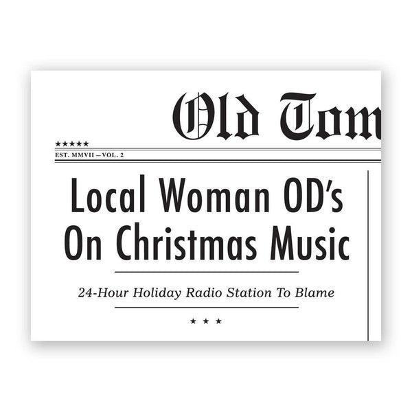 OD's On Christmas Music Card